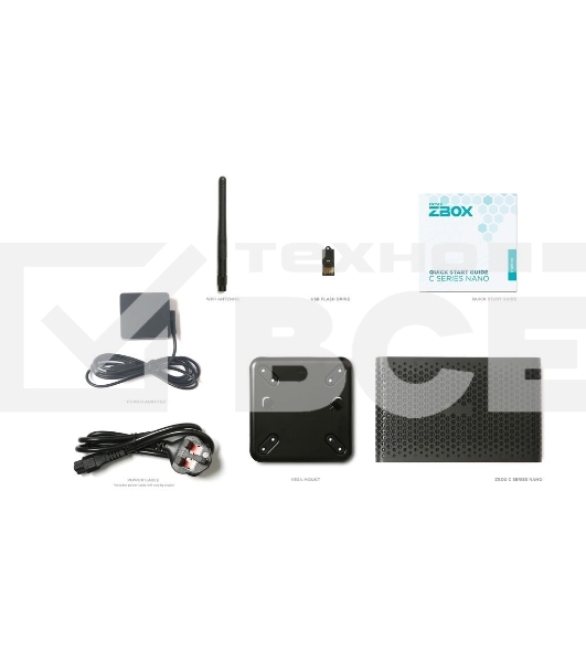 Платформа системного блока с ЦПУ Zotac ZOTAC ZBOX NANO, SFF, FANLESS, i7-1355U, 2 DDR5 SODIMM, M.2 SSD, 2.5