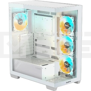 Компьютерный корпус Gigabyte GB-C500PI ST белый без БП ATX 3x120mm 6x140mm 2xUSB3.0 1xUSB3.1 audio bott PSU