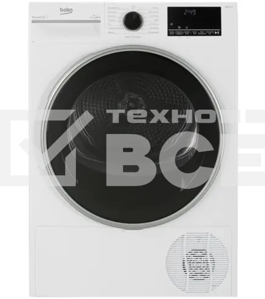 Сушильная машина Beko B3T47239 кл.энер.:A макс.загр.:7кг белый