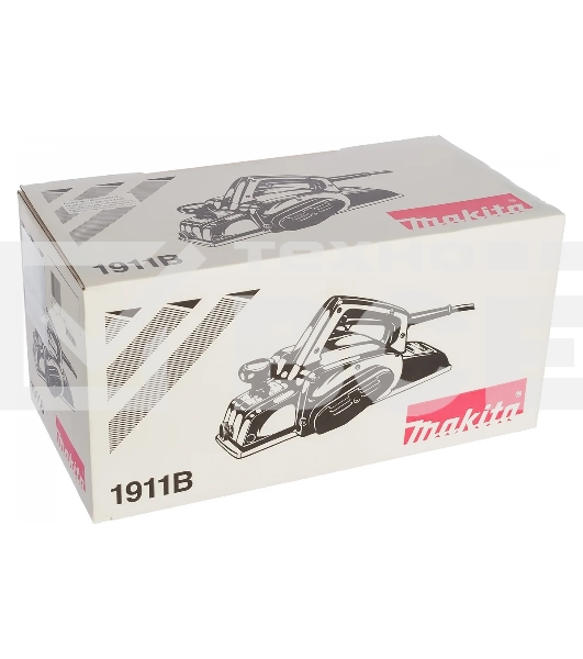 Рубанок Makita 1911B Рубанок,{840Вт,16000об\м,ширина-110мм,глуб-3.5мм,4.2кг,кор}