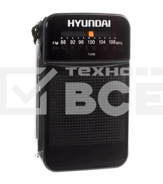 Радиоприемник портативный Hyundai H-PSR110 черный