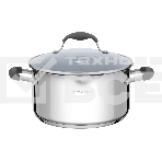 Кастрюля Maunfeld LAURA MCS40S08GR из нержавеющей стали со стеклянной крышкой, 22 см, 4 л., фото 1
