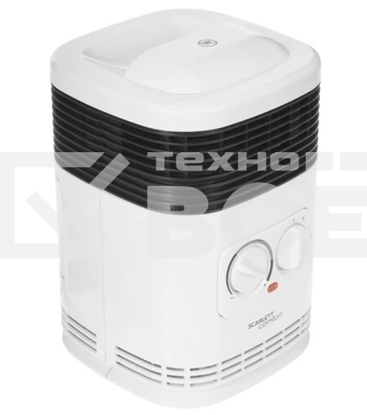 Тепловентилятор Scarlett SC-FH1.513MC, белый, 1500 Вт, 20 м2, термостат