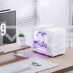 Корпус без блока питания JONSBO C6 MAX Handle, Mini-Tower, TG, no fan, 1xUSB-A 3.0 + 1xUSB-C 3.1, mATX, mITX White, фото2