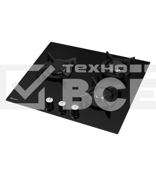 Газовая панель Weissgauff HG 631 BGV черный