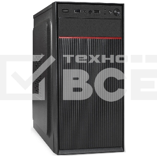 Компьютерный корпус Minitower ExeGate BAA-113-AA500 (mATX, БП AA500 с вент. 8см, 2*USB, аудио, черный)