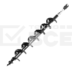 Шнек для грунта Denzel ER-80, диаметр 80 мм, длина 800 мм, соединение 20 мм, съемный нож, фото 1