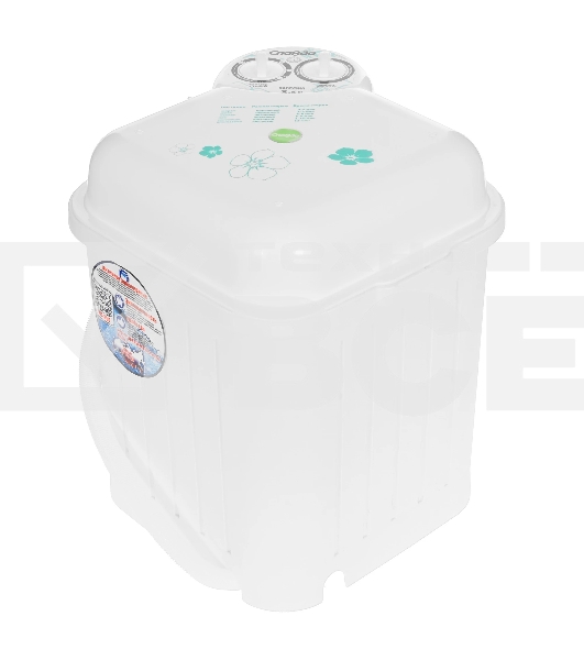 Стиральная машина Славда WS-35Е белая, загрузка вертикальная 3.5кг, класс: A+
