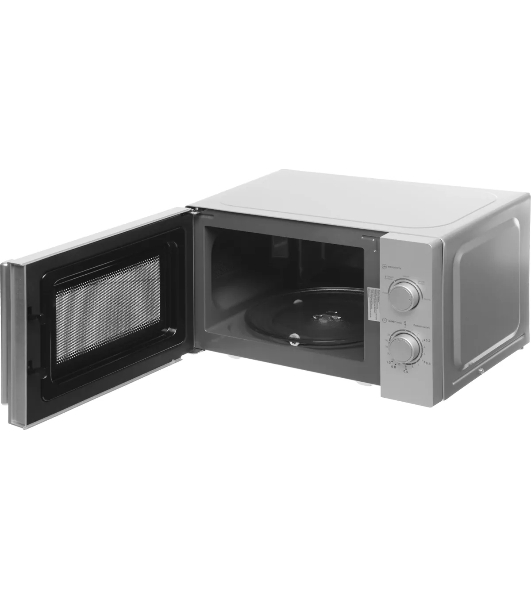 Микроволновая печь Haier HMB-MM207SA серебристый, 20 л, 700 Вт, переключатели - поворотный механизм
