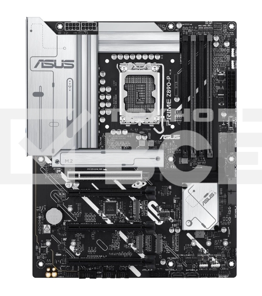 Материнская плата ASUS PRIME Z890-P, LGA 1851, Intel Z890, 4xDDR5, 4xSATA, 4xM.2, 1xPCIe 5.0 x16, 2xPCIe 4.0 x4, 1xPCIe 4.0 x1, 1xHDMI, 1xDP, 1xUSB-C (видеовыход), 1x 2.5Gb LAN, 4xUSB-A 2.0, 2xUSB-A 3.2 Gen 1, 1xUSB-A 3.2 Gen 2, 1xUSB-C 3.2 Gen 2x2, 3x3.5 мм, 7.1, ATX
