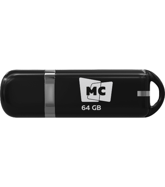 Флешка USB MORE CHOICE МФБ64 Black (4620202558947), 64GB, USB 3.0, R/W 25/15, черный
