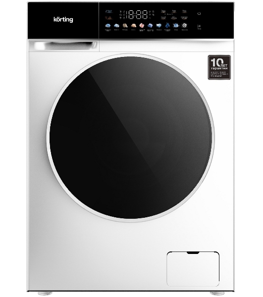 Стиральная машина Korting KWM 60DS1260 белый, загрузка фронтальная 10 кг, 1200 об/мин, класс A+++