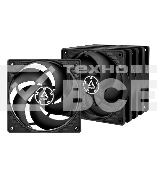 Вентилятор для корпуса Arctic P12 Value pack черный, 120 мм, 1800 об/мин, 22.5 дБ, 3 pin