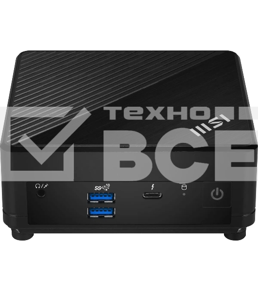 Неттоп MSI Cubi 5 12M-013RU i5 1235U (1.3) 16Gb SSD512Gb Iris Xe Windows 11 Professional 2.5xGbitEth+1xGbitEth WiFi BT 65W черный (9S6-B0A811-298)