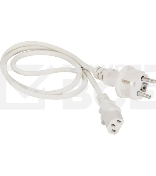 Шнур питания Lanmaster LAN-PP13/SH-10-WH C13-Schuko проводник.:3x0.75мм2 10м 220В 10А белый