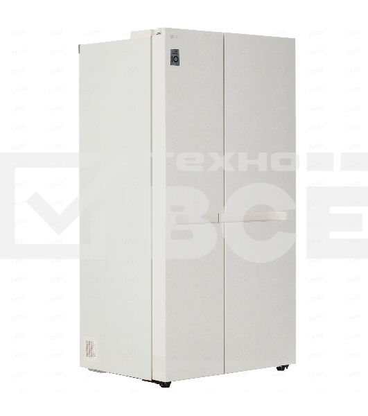 Холодильник LG GC-B257KEHW бежевый двухкамерный 422/206 л., морозилка сбоку, No Frost, Side by Side