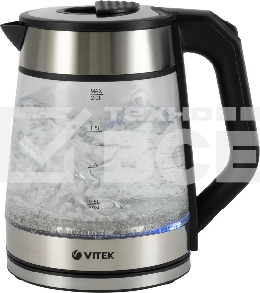 Чайник Vitek VT-1176 черный 2200W 1.7л