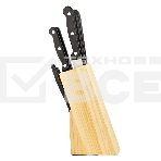 Набор ножей LARA LR05-53 7 предметов: ДЕРЕВЯННАЯ ПОДСТАВКА + 5 ножей + ножницы, нержавеющая сталь 2CR13, фото7