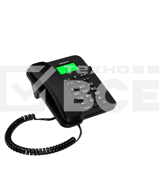 Телефон проводной Maxvi RT-01 черный