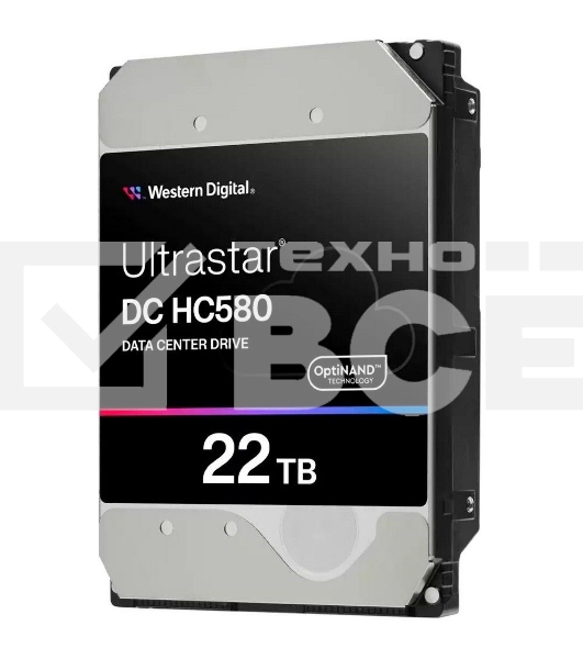 Жесткий диск HDD WD SATA Server 22Tb Ultrastar DC HC570 7200 6Gb/s 512MB 1 year warranty (replacement WUH722222ALE6L4)