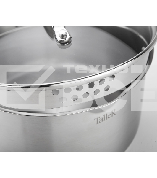 Кастрюля TalleR TR-17252 2,2 л.Сталь 18/10, толщина дна/стенки 3,2/0,6 мм.