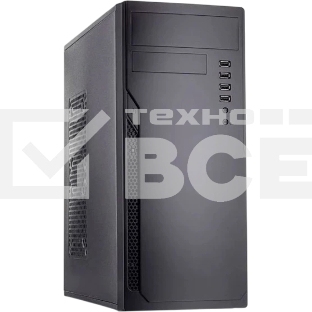 Компьютерный корпус без блока питания Foxline FL-301, ATX, 4xUSB 2.0, HDA, w/o FAN, w/o PSU, no PowerCord, w/DVD-RW installed