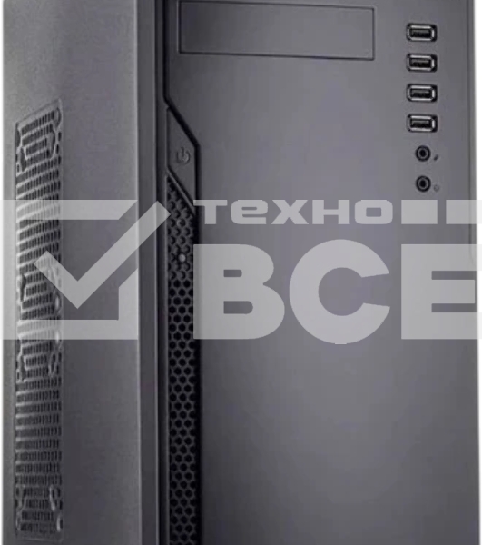 Компьютерный корпус без блока питания Foxline FL-301, ATX, 4xUSB 2.0, HDA, w/o FAN, w/o PSU, no PowerCord, w/DVD-RW installed