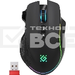 Мышь беспроводная/проводная Defender Immortal GM-421 черный, 10000 dpi, радиоканал, Bluetooth, USB, кнопки - 9, фото 1