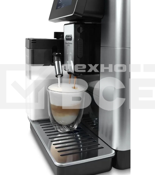 Кофемашина DeLonghi ECAM610.55.SB 1450Вт черный/серебристый