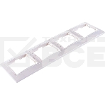 Рамка 4-м КВАРТА РГ-4-КБ горизонт. бел. ИЭК EMK40-K01-DM, фото4