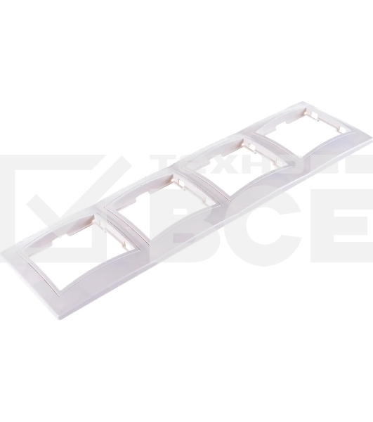 Рамка 4-м КВАРТА РГ-4-КБ горизонт. бел. ИЭК EMK40-K01-DM