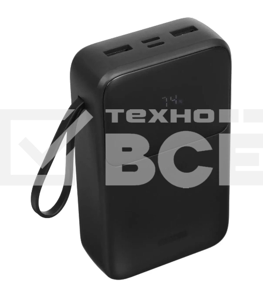 Портативный аккумулятор Tecno Pocket S201 20000mAh 2.4A 2xUSB-A/USB-C черный