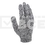 Перчатки трикотажные Сибртех х/б, 200 пар, ПВХ точка, 4 нити, 10 класс, фото5