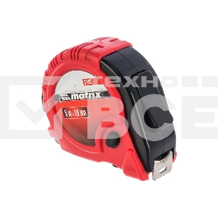 Рулетка MATRIX Rubber, 5 м х 19 мм, обрезиненный корпус 31002