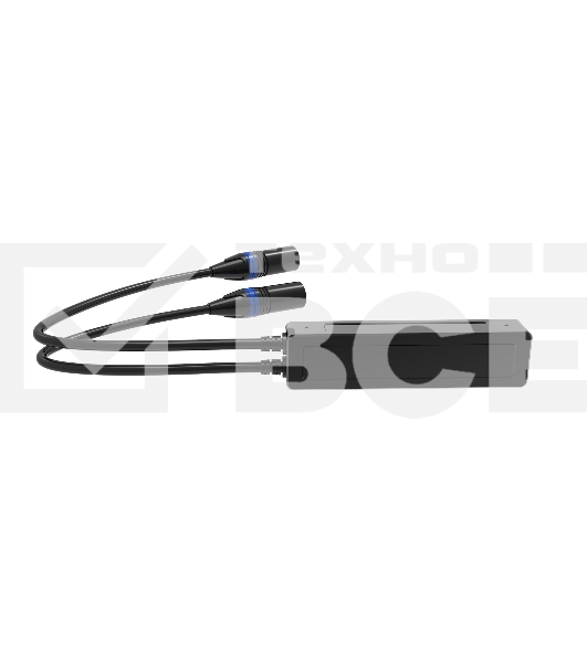 Конвертер Dante Infobit [iTrans DX-R-22] Аналоговый Аудио Декодер (Rx) с PoE: 1xRJ45(Dante); 2хXLR(M) (2 канала OUT). 44.1, 48, 96 kHz (24 bit). ПО Dante Controller. 125мм[Ш] x 33мм[Г] x 28мм[В]