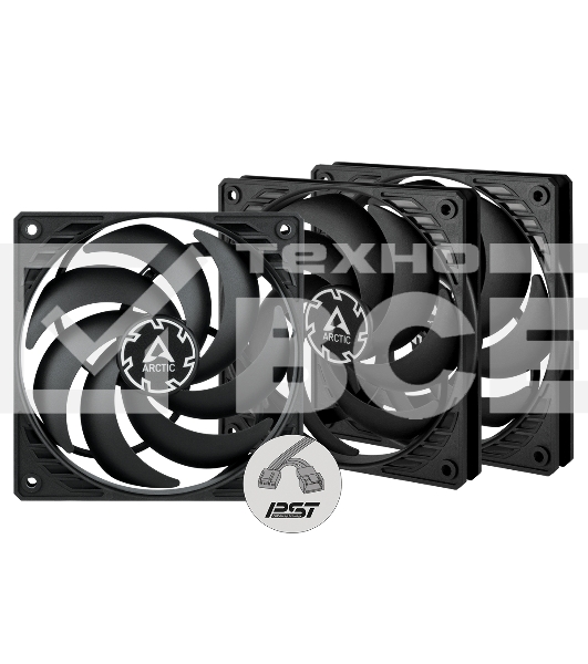 Вентилятор для корпуса ARCTIC P12 SLIM PWM PST -3 Pack (ACFAN00275A)