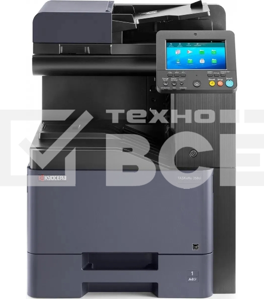 МФУ лазерный Kyocera TASKalfa 358ci (1102V43NL0), A4, цветной, печ. до 35 стр/мин., скан. до 60 стр/мин., 1200 x 1200 dpi (печать) 600x600dpi (скан.), USB, RJ-45, Air Print, Mopria