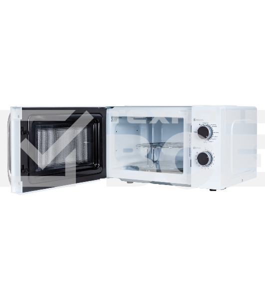 Микроволновая печь JVC JK-MW210MG белый, 20 л, 700 Вт, переключатели - поворотный механизм