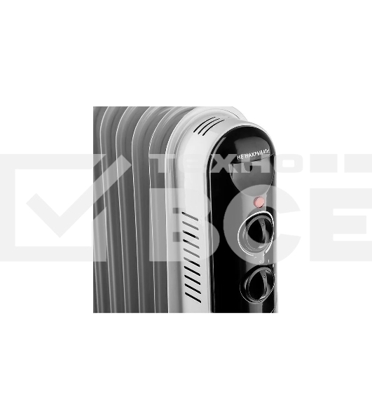 Масляный обогреватель Neoclima NC 9307 белый/черный, 1500 Вт, 15 м2, термостат 28742