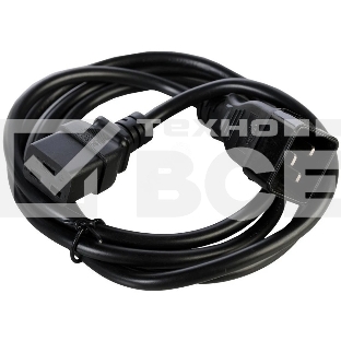 Шнур питания NTSS NTSS-PC19772 C19-Schuko проводник.:3x1.5мм2 3м 220/250В 16А черный