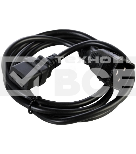 Шнур питания NTSS NTSS-PC19772 C19-Schuko проводник.:3x1.5мм2 3м 220/250В 16А черный