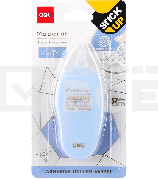 Клеющий роллер Deli EA49201 прозрачный блистер 6мм x 8м Macaron