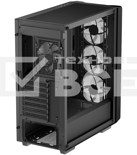 Компьютерный корпус Deepcool CC560 MESH V2 черный без БП ATX 8x120mm 5x140mm 1xUSB2.0 audio bott PSU