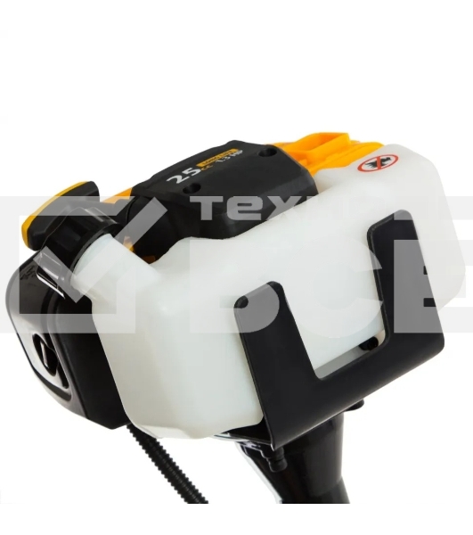 Триммер Denzel DT 25 бензиновый 25см3 1.3 лс. неразъемная штанга состоит из 2 частей