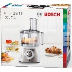 Кухонный комбайн Bosch MCM3501M 800 Вт, Скорости: 2, Блендер 1 л, Чаша 2.3 л, Цвет: черны/серебристый, фото2
