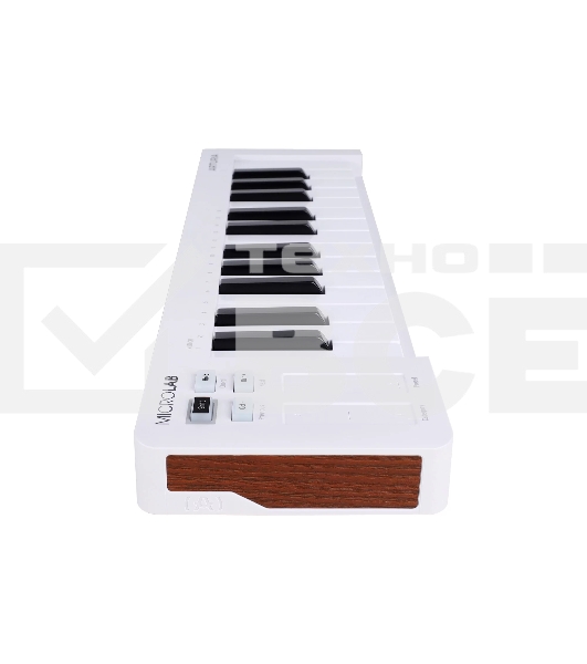 Клавиатура MIDI [231511] Arturia [MicroLab 3 White] 25 клавиш, чувствительных к скорости нажатия, сенсорные полосы pitch и modulation, режим игры аккордами, разъем для подключения педали, type-c, ПО: Analog Lab Intro, Ableton Live Lite. Цвет - белый.