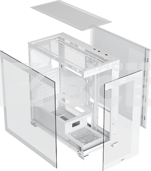 Компьютерный корпус Ocypus Gaммa C72 WH ARGB ATX/win/white/4 ARGB fans/no PSU/Tempered Glass