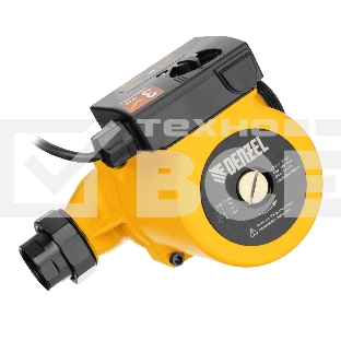 Циркуляционный насос Denzel CP25-8, напор 8 м, 130 л/мин, 1 м кабель, монт. длина 180 мм