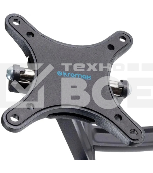 Кронштейн для телевизора Kromax TECHNO-1 темно-серый, 10'-26' макс. 15 кг, настенный, поворот и наклон