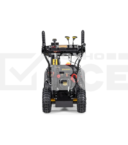 Снегоуборщик Champion ST763E (7лс, 62см, 6F/2R, колеса, 3л, 81кг, эл. стартер, фары, обогрев рук, зимн. двиг.)